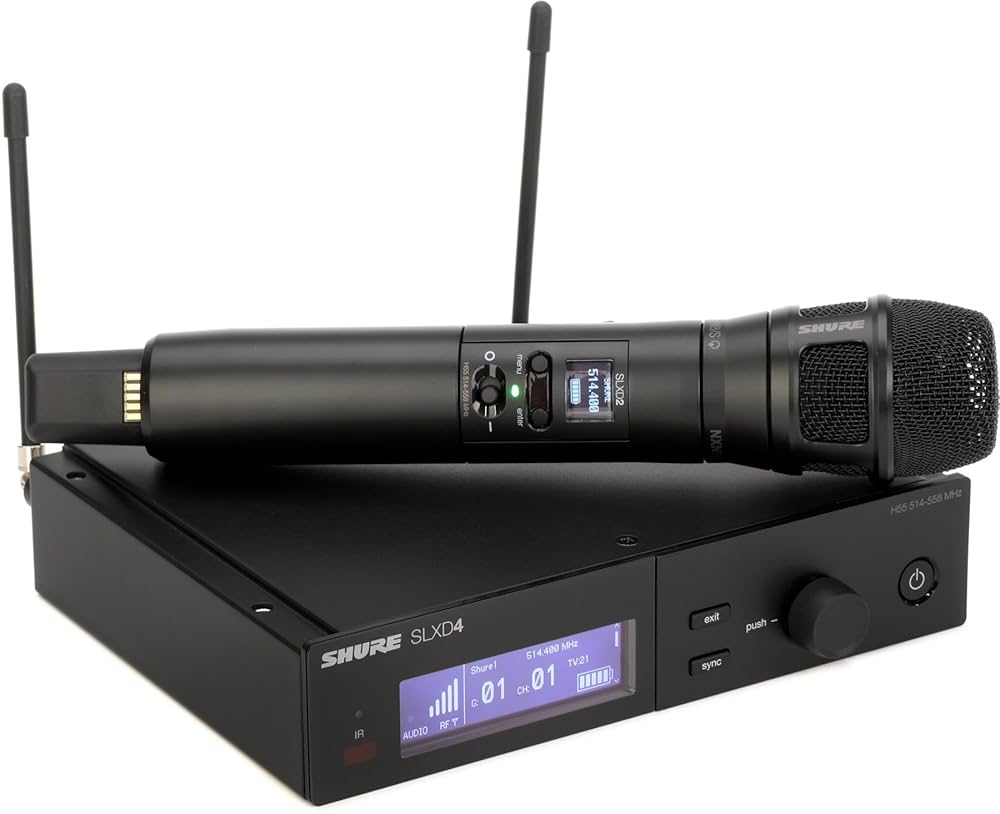 破格　SHURE SLXD4 　SLXD2マイク付き　ワイヤレスマイク 破格 SHURE SLXD4 SLXD2マイク付き ワイヤレスマイク 破格 SHURE